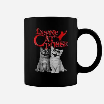 Funny Insane Cat Posse Halloween Costume Gift Shirt Coffee Mug - Seseable