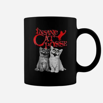 Funny Insane Cat Posse Halloween Costume Gift Shirt Coffee Mug | Seseable CA