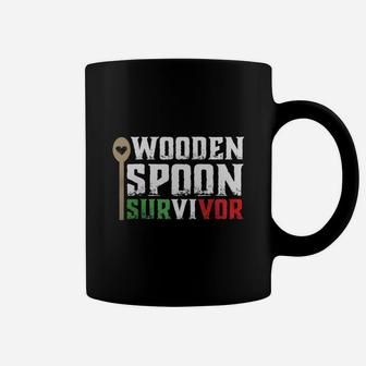Funny Italian Shirts - Wooden Spoon Survivor Teeshirt Coffee Mug - Seseable