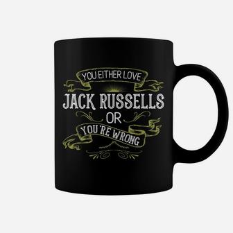 Funny Jack Russell Retro Terrier Dog Breed Mom Dad Coffee Mug - Seseable