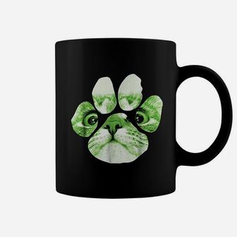 Funny Kitty Cat Paw Print Coffee Mug - Seseable