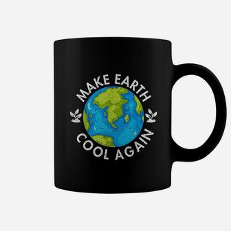 Funny Make Earth Cool Again Against Climate Change Design Coffee Mug - Seseable