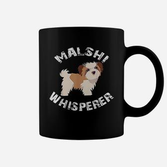Funny Malshi Whisperer Puppy Dog Apparel Coffee Mug - Seseable