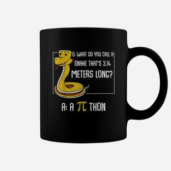 Funny Math Lover Number Pi Thon Snake Calculating Coffee Mug - Seseable