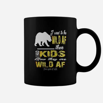 Funny Mom Shirts - Wild Af Kids For Mum Coffee Mug - Seseable