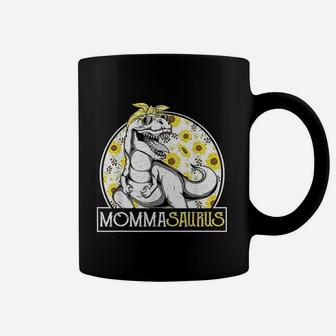 Funny Momma Saurus Sunflower Dinosaur Grandma Coffee Mug | Seseable FR