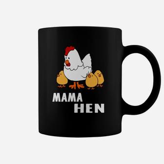 Funny Mothers Day Mama Hen Chicken Fun Gift Mom Farm Coffee Mug - Seseable