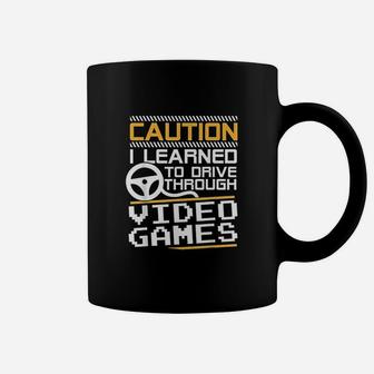 Funny New Driver Learned To Drive Playing Video Games Coffee Mug - Seseable