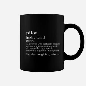 Funny Pilot Definition Dad Fathers Day Gift Coffee Mug - Seseable