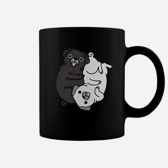 Funny Pug Couple Pug Moms Coffee Mug - Seseable