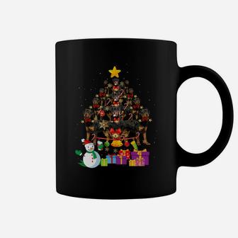 Funny Rottweiler Christmas Dog Tree Xmas Gift Coffee Mug - Seseable