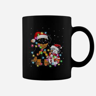Funny Rottweiler Dog Christmas Coffee Mug - Seseable