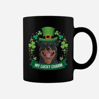 Funny Rottweiler St Patricks Day Gift Dog Coffee Mug - Seseable