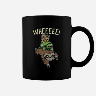 Funny Running Marathon Runners Gift Sloth Turtle Snail Coffee Mug - Seseable