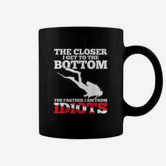 Funny Scuba Diving Flag Dive Quote Scuba Diver Gift Coffee Mug - Seseable