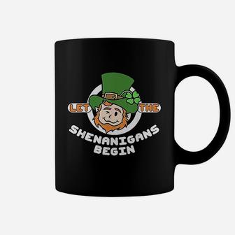 Funny St Patricks Day Let The Shenanigans Begin Coffee Mug - Seseable