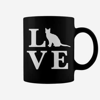 Funny Valentines Day I Love Cats Kitty Cat Lover Coffee Mug - Seseable