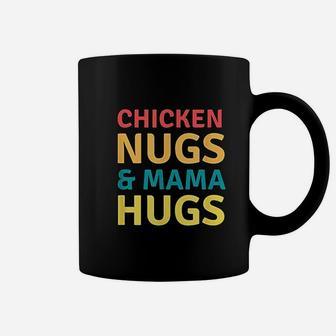 Funny Vintage Chicken Nugs And Mama Hugs For Nugget Lover Coffee Mug | Seseable CA