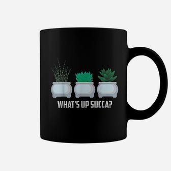 Funny Whats Up Succa Cactus Gift For Plant Lovers Coffee Mug - Seseable
