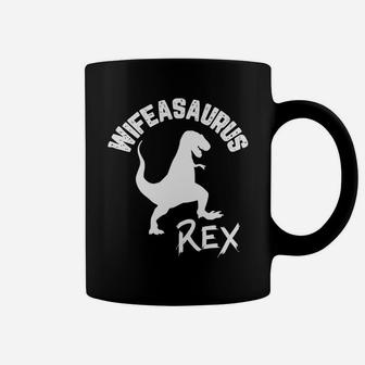 Funny Wife Wifeasaurus Rex Cute Dinosaur Mom Coffee Mug - Seseable