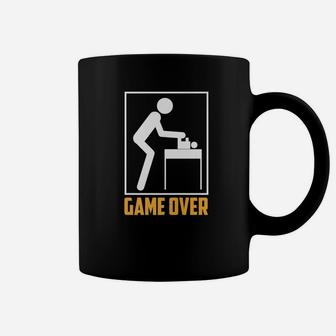Game Over Shirt Fathers Day First Time Daddies Gag Gift Coffee Mug - Seseable