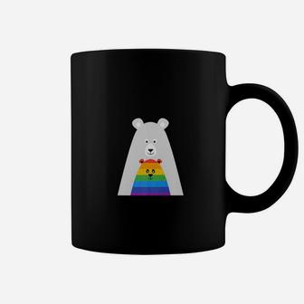 Gay Pride Mama And Baby Bear Gift Lesbian Son Daughter Coffee Mug - Seseable