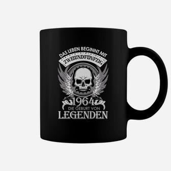 Geburt von Legenden 1964 Tassen, Totenkopf & Flügel Design für Herren - Seseable