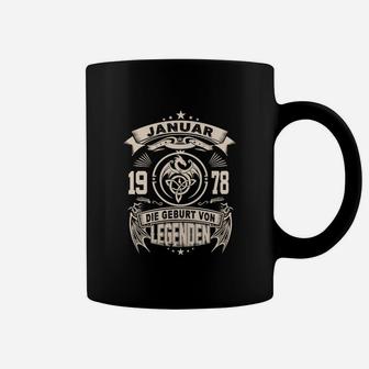 Geburtstagsshirt 1978 für Januar-Geborene - Die Geburt von Legenden Tee Tassen - Seseable