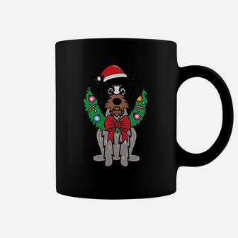German Shorthaired Christmas Wreath Ornament Mom Dog Gift Coffee Mug | Seseable CA