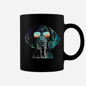 German Shorthaired Pointer Neon Dog Coffee Mug - Seseable