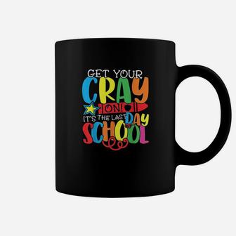 Get Your Crayon Happy Last Day Of School Teacher Student Coffee Mug - Seseable