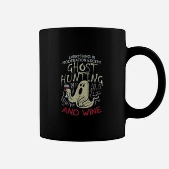 Ghost Hunting And Wine Gift For Ghost Hunter Coffee Mug - Seseable