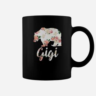 Gigi Bear Floral Family Christmas Matching Gift Coffee Mug - Seseable