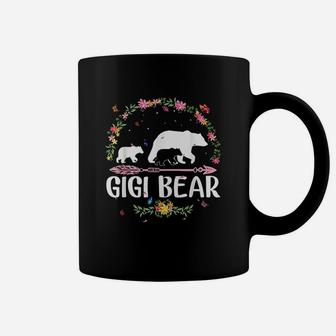 Gigi Bear Flowers Matching Family Bear Mothers Day Coffee Mug - Seseable