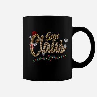Gigi Claus Leopard Christmas Gift Coffee Mug - Seseable