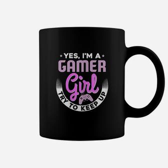 Girl Gamer Gift For Gaming Girls Yes I Am A Gamer Coffee Mug - Seseable
