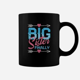 Girls Going To Be A Big Sister Finally Coffee Mug - Seseable