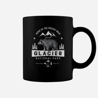 Glacier National Park Vintage Montana Bear Coffee Mug - Seseable