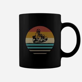 Go Kart Racing Retro Vintage Sunset Old School Shirt Coffee Mug - Seseable