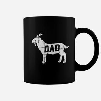 Goat Dad Greatest Of All Time Funny Fathers Day Coffee Mug - Seseable