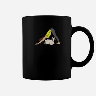 Goat Yoga Funny Downward Facing Dog Yoga Pose Coffee Mug - Seseable