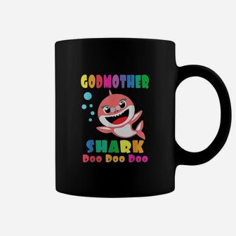 Godmother Shark Funny Mothers Day Gift Coffee Mug - Seseable