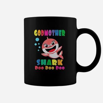Godmother Shark Funny Mothers Day Gift For Mom Coffee Mug - Seseable