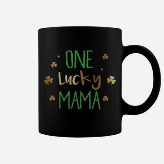 Gold One Lucky Mama St Pattys Day Coffee Mug - Seseable