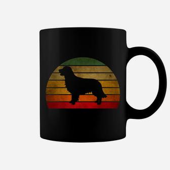 Golden Retriever Dog Retro Vintage 70s Silhouette Gift Coffee Mug - Seseable