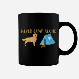 Golden Retriever Dog Tent Funny Camping Travel Coffee Mug - Seseable