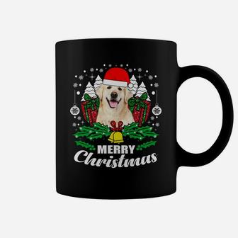 Golden Retriever Merry Christmas Dog Lover Gift Coffee Mug - Seseable