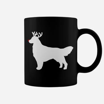 Golden Retriever Reindeer Christmas Dog Coffee Mug - Seseable