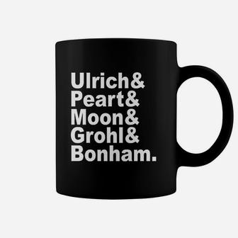 Gooder Tees Famous Drummer And Percussion Names Coffee Mug - Seseable