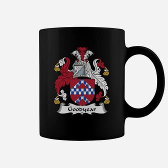 Goodyear Family Crest Coat Of Arms British Family Crests Coffee Mug - Seseable